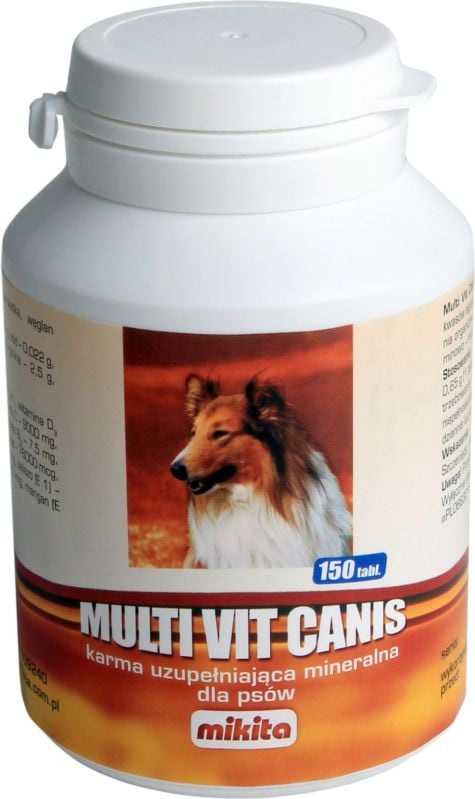 Supliment nutritiv pentru caini, Mikita MultiVit Canis, 150 comprimate