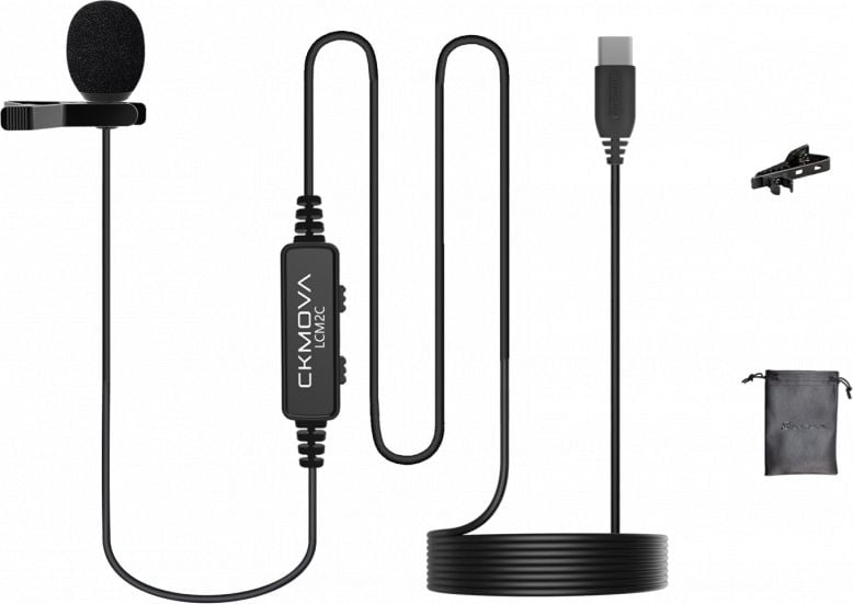 Microfon cravată CKMOVA LCM2C pentru USB C