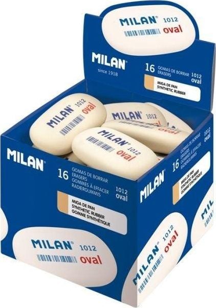 Milan Cauciuc sintetic alb oval (16buc) MILAN