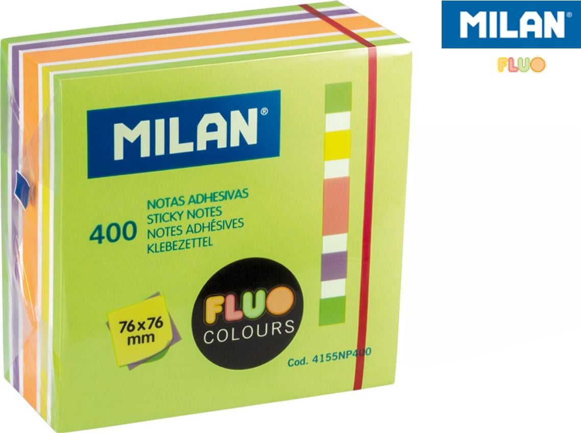 Milan Sticky Notes 76x76/400K mix neon