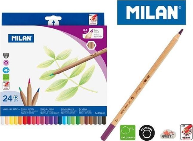 Milan Creioane metalizate 24 de culori (198075)