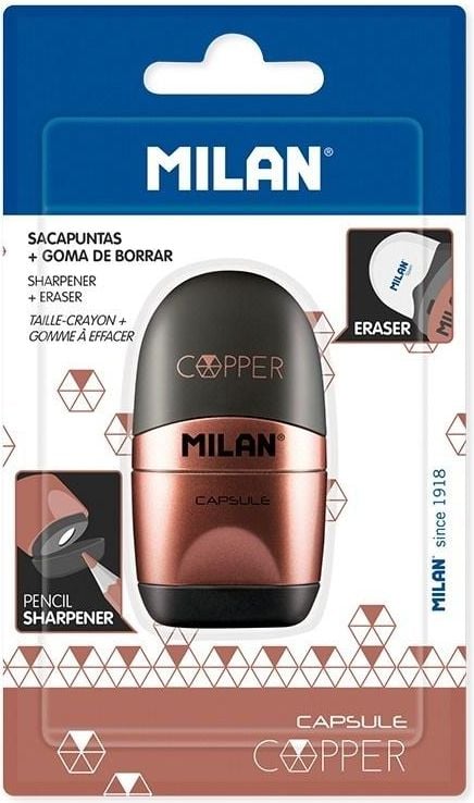 SHARPENER-radiera Capsule Cooper blister MILAN