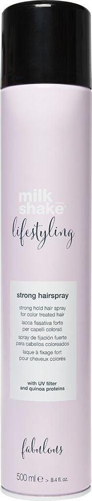 Milk Shake Stiprios fiksacijos plaukų lakas Milk Shake Lifestyling Strong Hold 500 ml