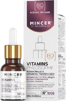 Ser de intarire fata/gat, Nr. 1005 Vitamins Philosophy, Mincer Pharma, 15 ml