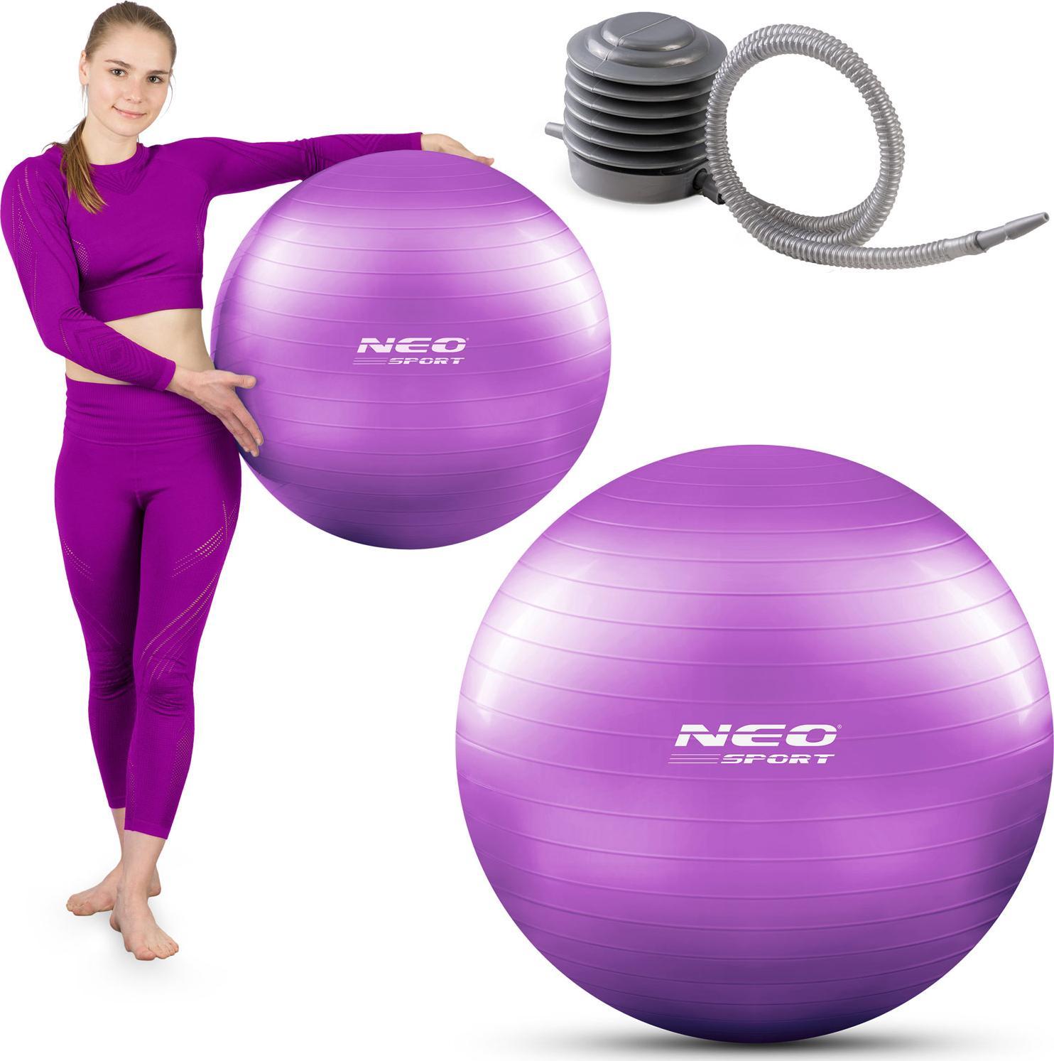 Minge de exerciții Neo-Sport 65 cm NS-951 violet