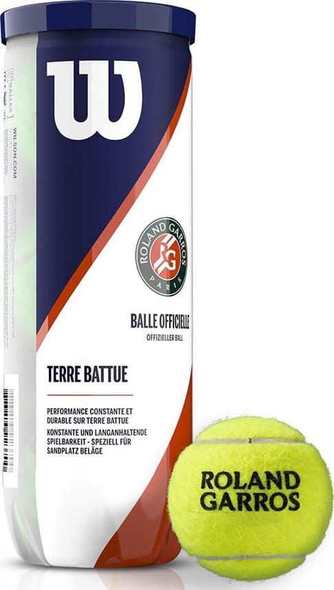 Minge de tenis Wilson Wilson Roland Garos Clay Court 3 WRT125000 galben