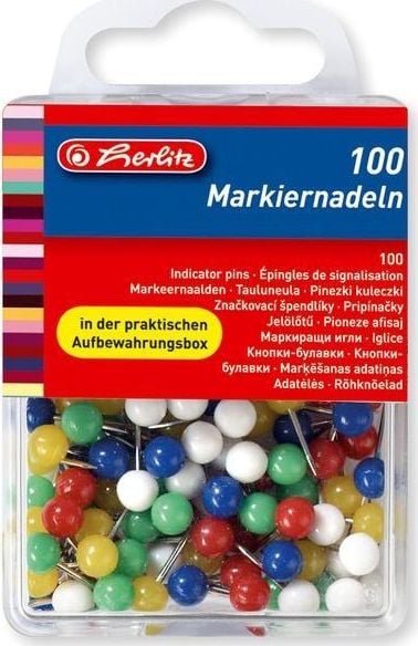 Mingi Herlitz Pushpins 100buc