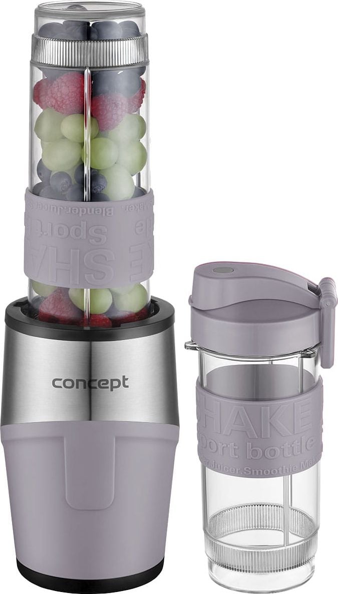 Mini Blender Concept SM-3482, 500 W, 23000 rpm, Smoothie, 2 recipiente 570 ml, 1 recipient 400 ml, Fara BPA, Mov