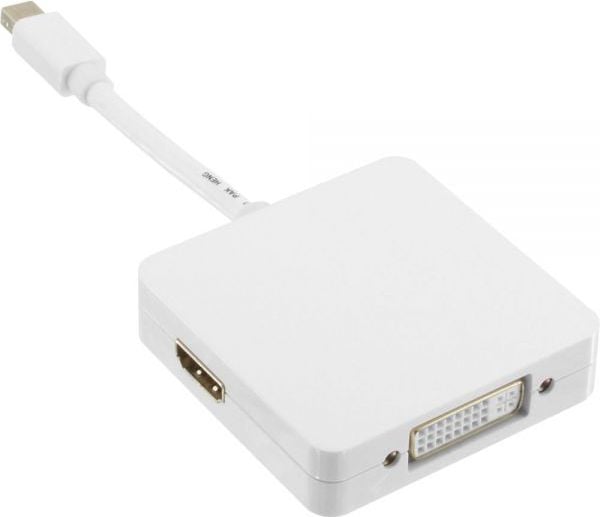 Mini DisplayPort la DVI DisplayPort HDMI 0.15, Alb (17195I)