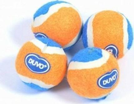 Mini mingi de tenis pentru pisici, DUVO +, 4buc, 4.2cm