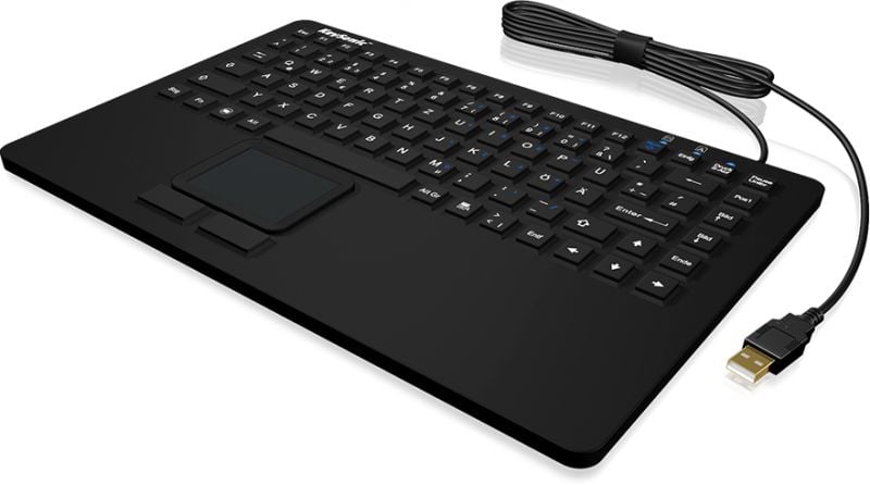 Mini tastatura IcyBox KeySonic, USB, Negru