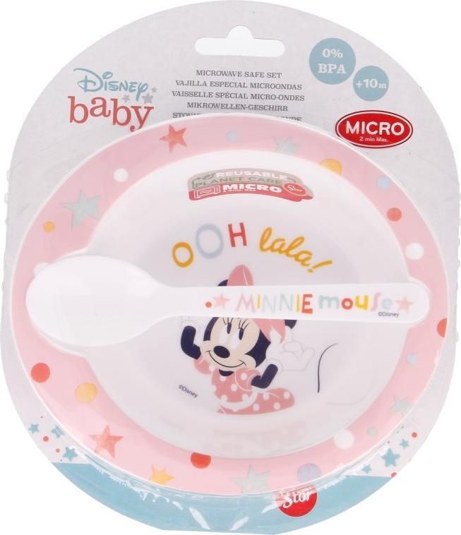 Minnie Mouse Minnie Mouse - Set cuptor cu microunde (castron cu lingura) (Vise Indigo)