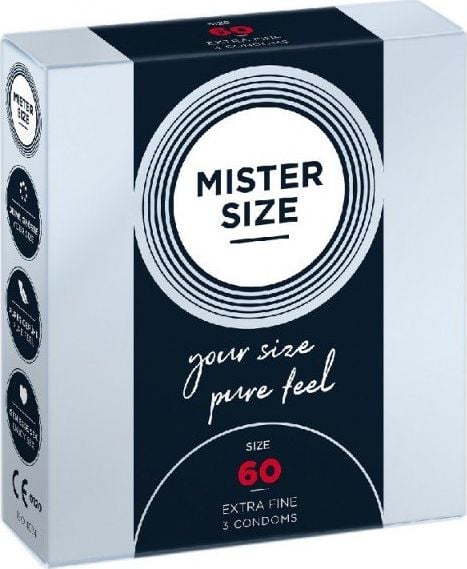 Mister Size Mister Size Condoms prezerwatywy dopasowane do rozmiaru 60mm 3szt.