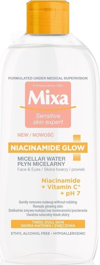 Mixa Mixa Niacinamide Glow Płyn micelarny do cery matowej i zmęczonej 400ml