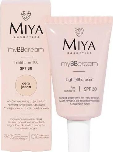 Miya Miya Cosmetics My BB Cream Cremă ușoară SPF30 pentru ten deschis 40 ml