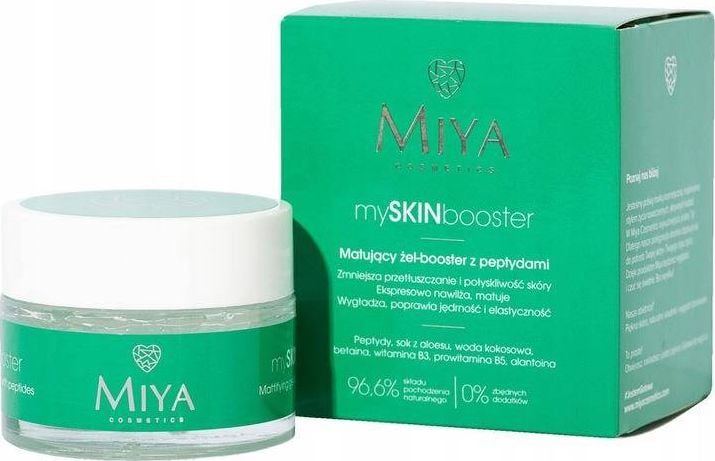 Miya My Skin Booster gel-booster matifiant cu peptide pentru fata 50ml