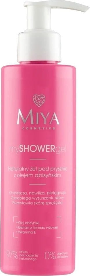 MIYA_MySHOWERgel naturalny żel pod prysznic z olejkiem abisyńskim 190ml