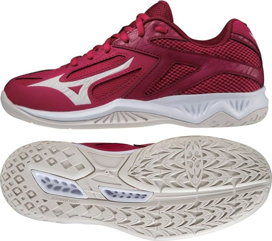 Pantofi de volei pentru femei Mizuno Thunder Blade 3 roșu persan/alb nisip/alb 40.5 (V1GC217064)