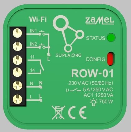 Modul control Wireless Zamel SUPLA ROW-01 pentru lumina, prize si dispozitive electrice