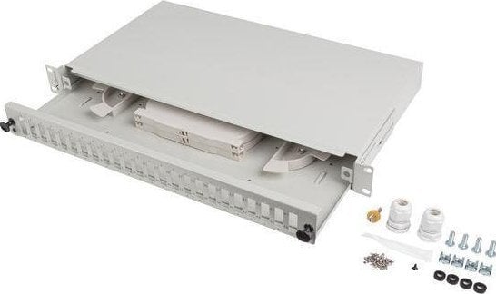 Modul Lanberg SFP Lanberg 24xSC Duplex / 24xLC Quad RACK 19` 1U Patch panel Gri + accesorii