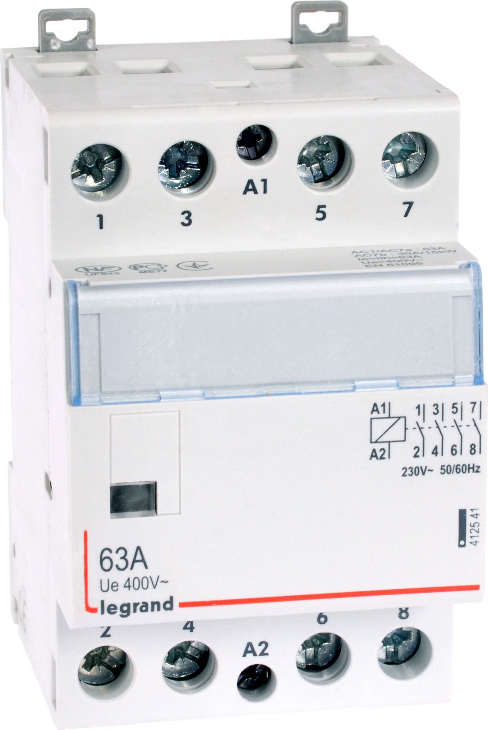 Modulare Contactor 63A 4Z 230V AC 0R SM363 - 412541