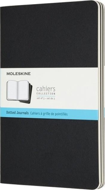 Moleskine Cahier Journal, Large, Dotted, Black (5 X 8.25), Moleskine (Author)