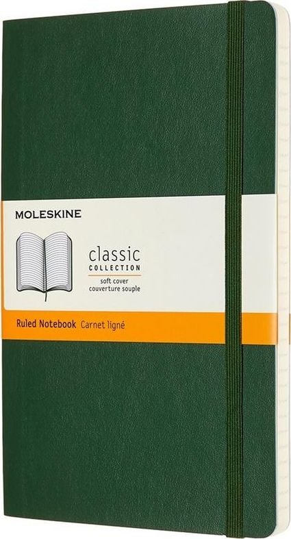 Caiet Moleskine 13x21 verde mirt neted