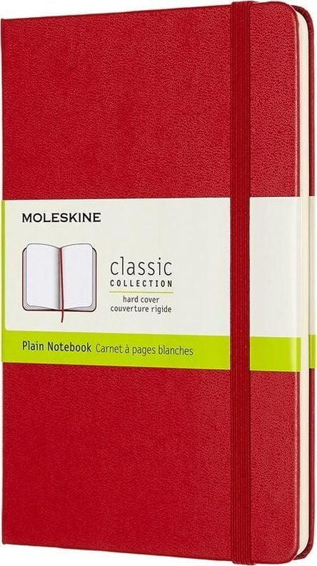 Agenda Moleskine, Classic Collection, 70 g / m2, 11 x 18 cm, Rosu