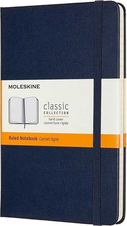 Agenda Moleskine, Classic Collection, 70 g / m2, 11 x 18 cm, Bleumarin
