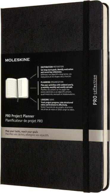 Moleskine Notes MOLESKINE PRO Project Planner L (13x21 cm) copertă cartonată, negru