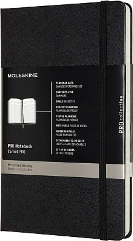 Moleskine Notes Professional L 13x21 dur MOLESKINE negru
