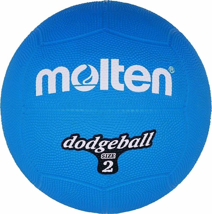 Minge de cauciuc Molten DB2-B Dodgeball mărimea 2 albastru