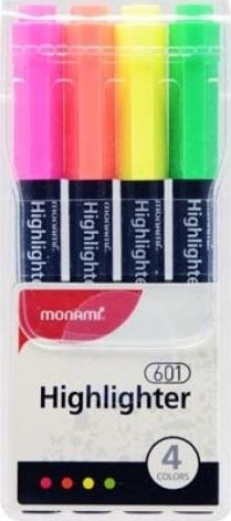 Monami Highlighter MONAMI 601 set de 4 Monami