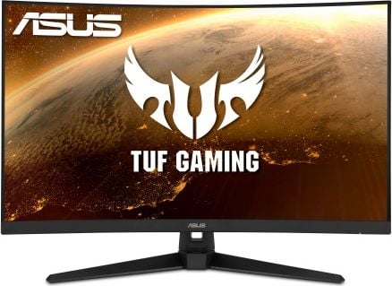 Monitor Asus TUF Gaming VG328H1B, 90LM0681-B01170, 31.5`, FHD, 165Hz, Extreme Low Motion Blur™, Adaptive-sync, FreeSync™ Premium, 1ms (MPRT), Curved, Clasa G, Negru