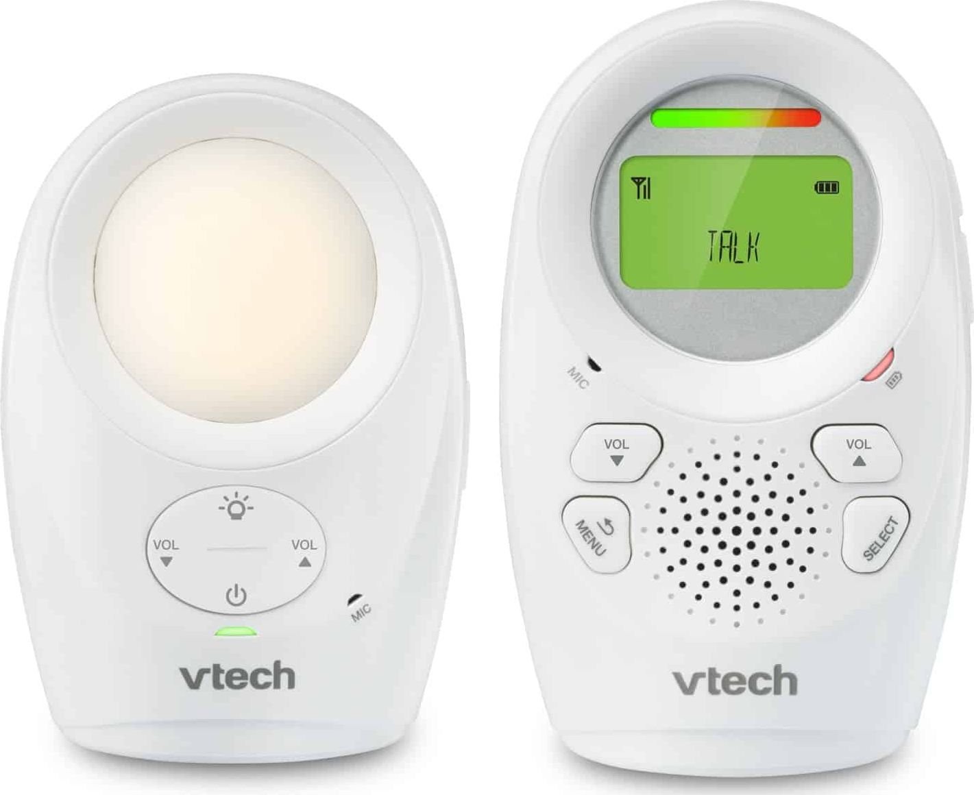 Monitoare video bebelusi - Monitor Audio pentru bebelusi cu ecran LCD Vtech,
În două sensuri,
Fără fir,
alb