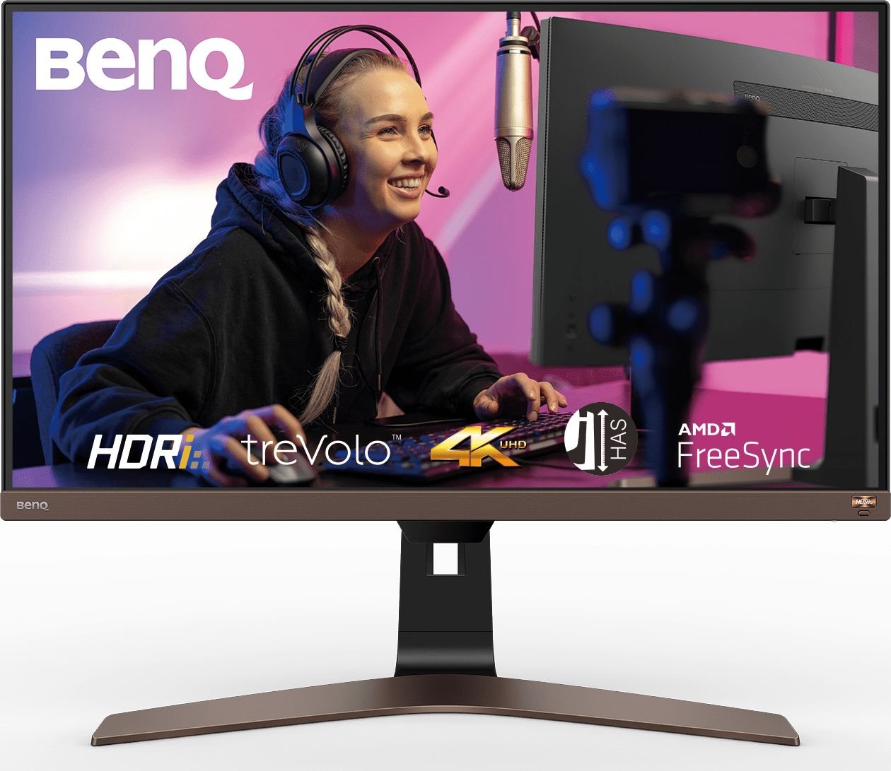 Monitor BenQ EW2880U, IPS, 28 inch, Wide, 4K, Display Port, HDMI, USB-C, Negru