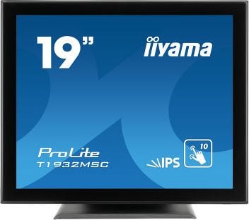 Monitor cu ecran tactil iiyama ProLite T1932MSC-B5X , 19 `, IPS , LED , 1280x1024 , 14ms , 1000: 1 , HDMI , DisplayPort , VGA , Negru