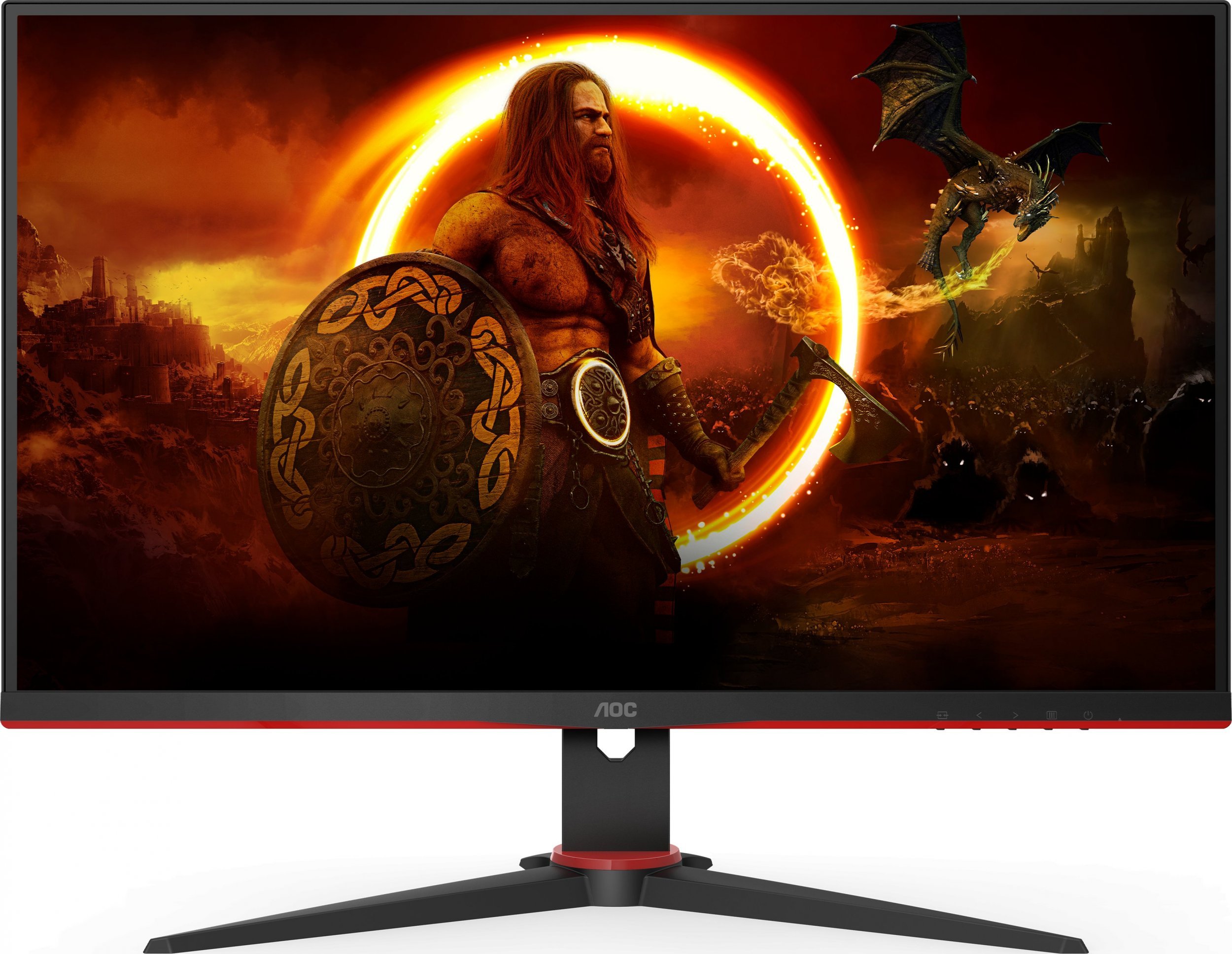 Monitor Gaming WLED IPS AOC 23.8` FHD 165Hz 4ms HDMI DisplayPort 24G2SPAE/BK