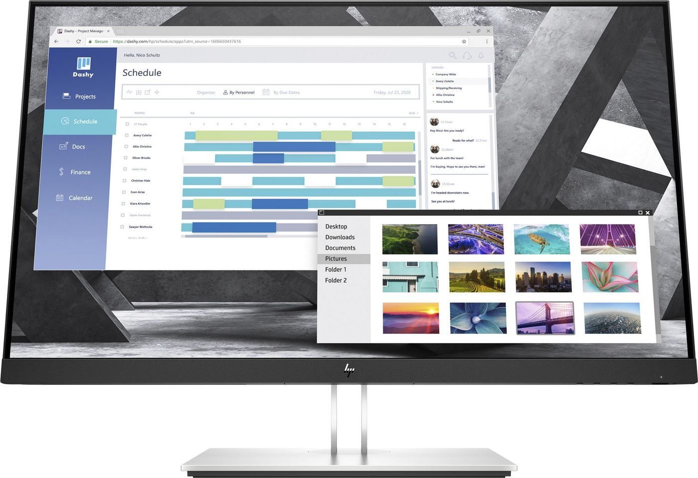 Monitor HP EliteDisplay E27q G4 27`, IPS, 2560x1440, 60Hz, D-SUB, HDMI, DisplayPort, USB Hub