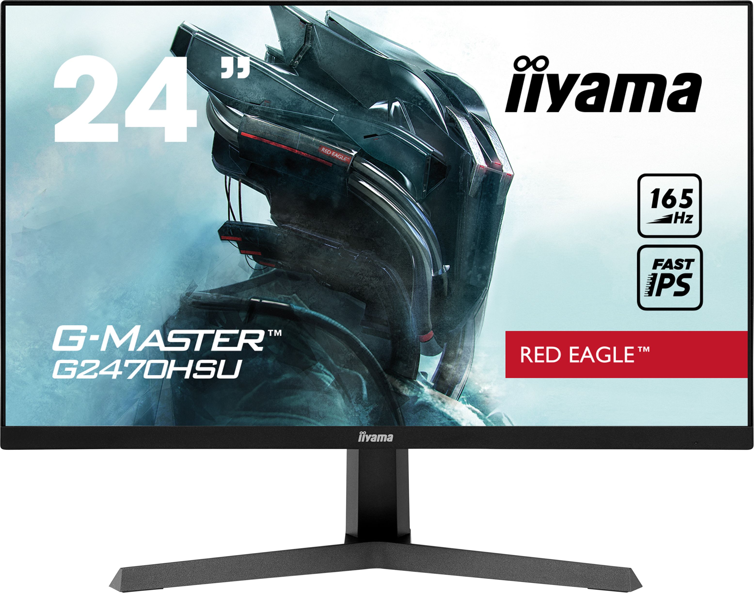Monitor iiyama G-Master G2470HSU-B1 24` IPS, 165Hz, 0.8ms, FreeSync Premium, Red Eagle