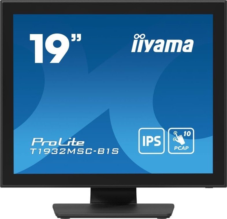 Monitor iiyama iiyama ProLite T1932MSC-B1S monitor komputerowy 48,3 cm (19`) 1280 x 1024 px Full HD LED Ekran dotykowy Blad Czarny