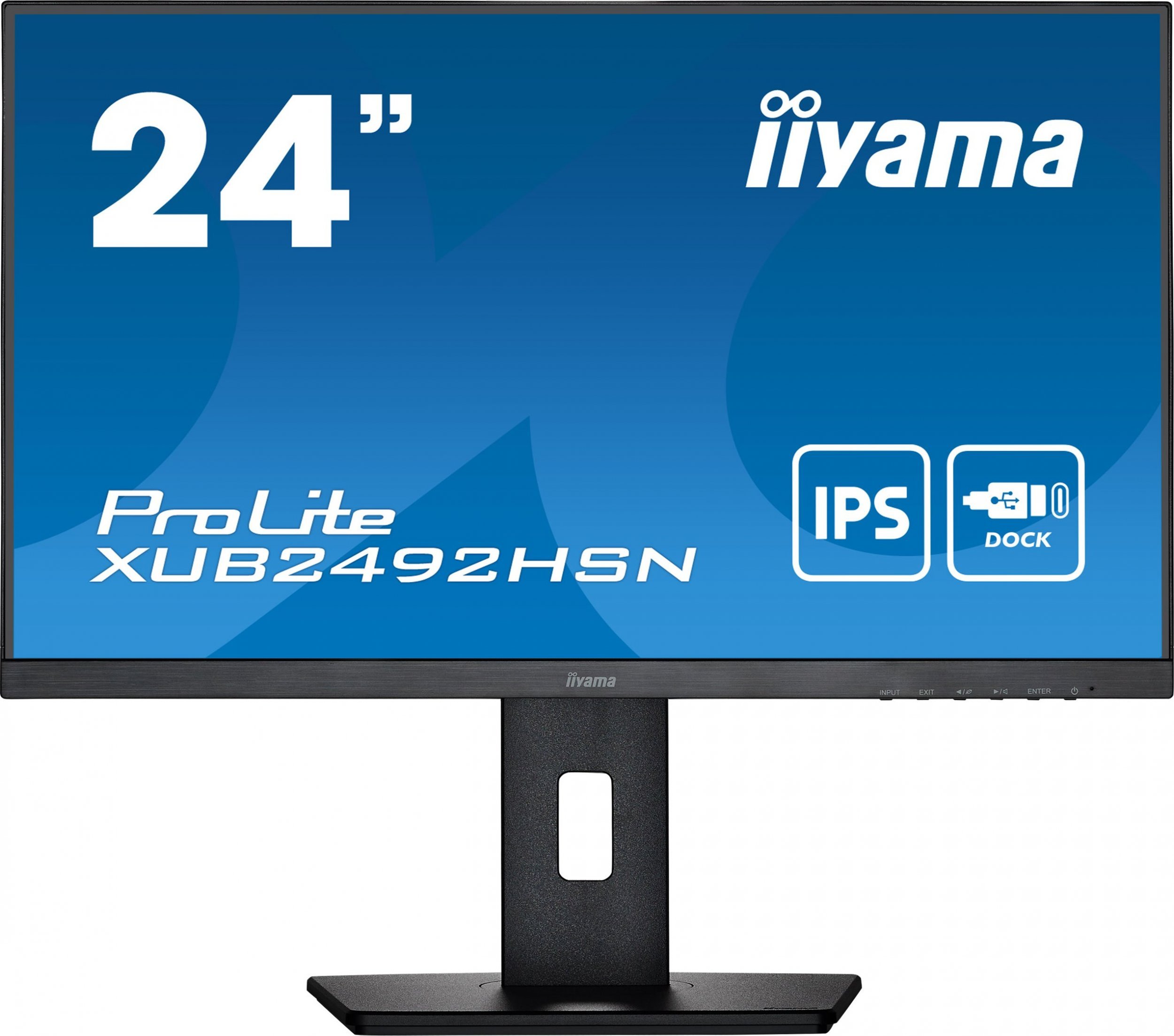 Monitor iiyama Monitor 24 inch XUB2492HSN-B5 IPS, USB-C Dock, HDMI, DP, DaisyChain, HA