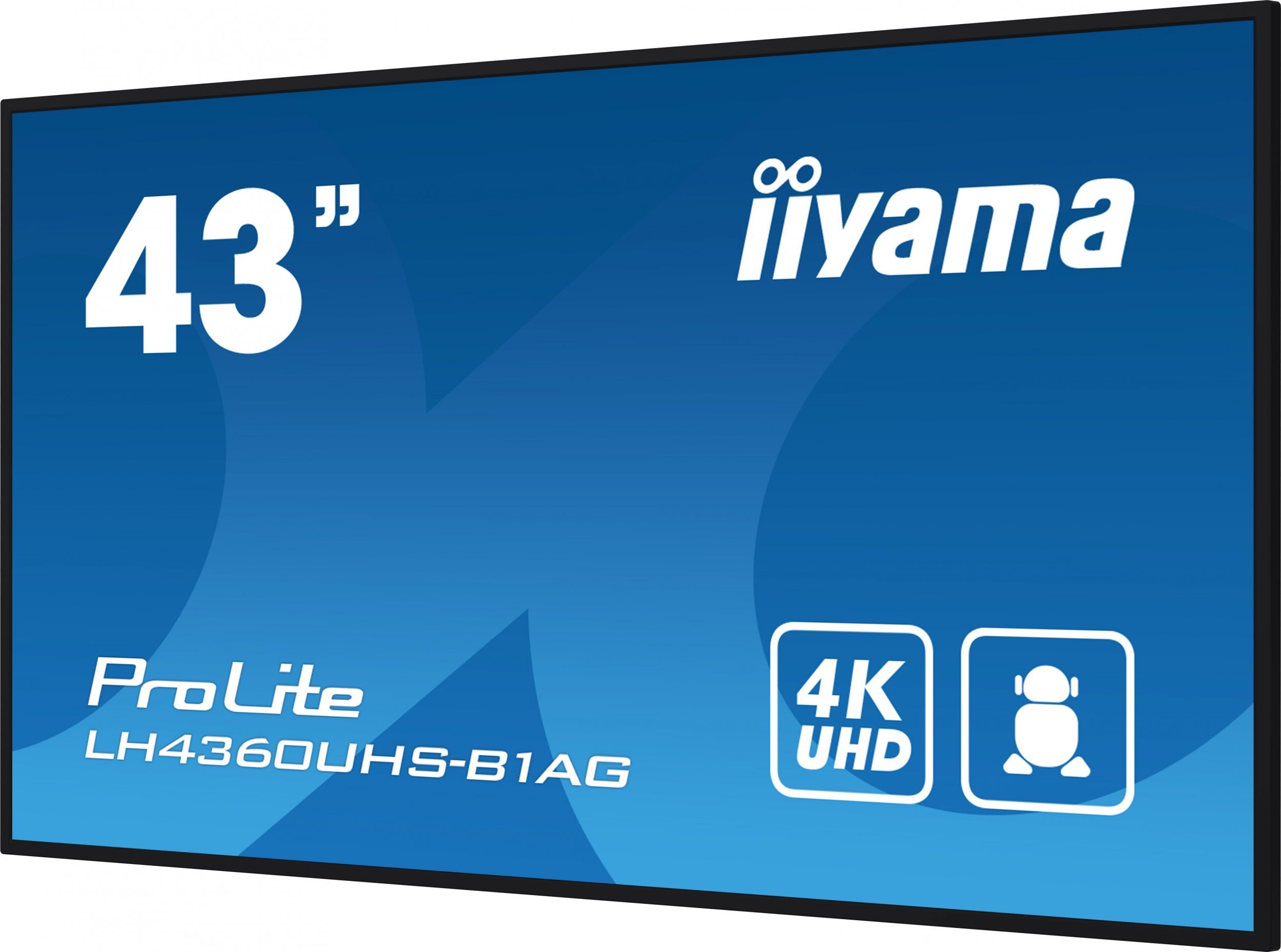 Monitor iiyama Monitor wielkoformatowy 43 cale LH4360UHS-B1AG matowy 24h/7 500(cd/m2) VA 3840 x 2160 UHD(4K) Android.11 Wifi CMS(iiSignage2)