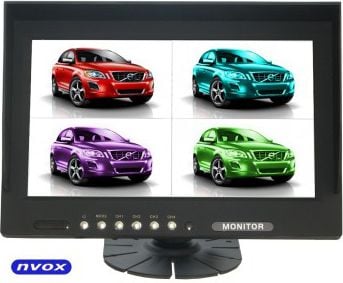 Monitor LCD de marșarier și monitorizare Nvox de 9 inchi cu suport pentru până la 4 camere HM940 QUAD