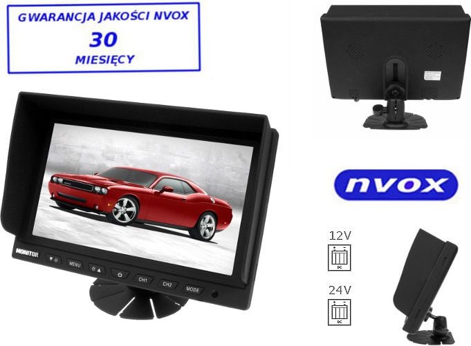 Monitor LCD Nvox HM942 de 9 inchi cu suport pentru până la 2 camere