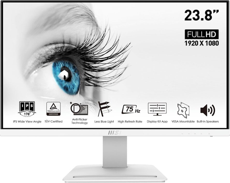 Traducerea din poloneza in romana a expresiei Monitor MSI PRO MP243W este Monitorul MSI PRO MP243W.