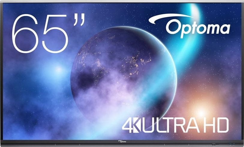 Monitor Optoma Optoma 5652RK+ IFPD 65` - interaktivní dotykový, 4K UHD, multidotyk 40prstu, Android 11, 8GB RAM / 64GB ROM