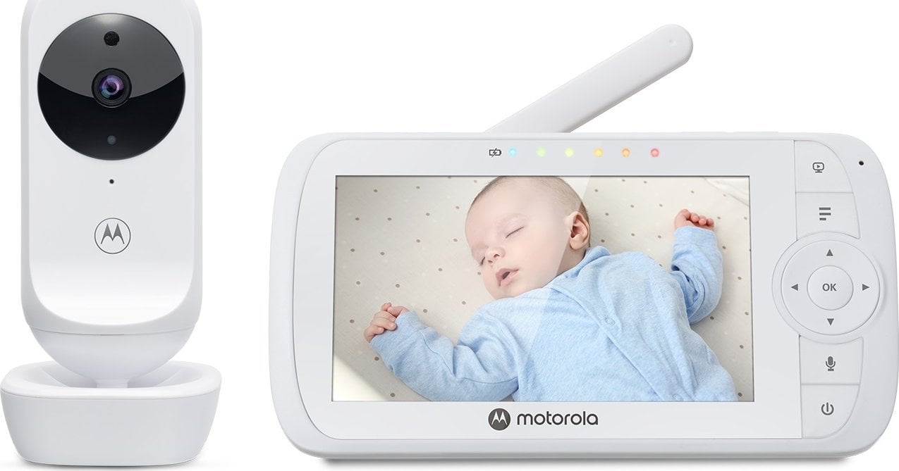 Monitoare video bebelusi - Monitor pentru bebeluși Motorola,bidirecțional,300 m,
alb