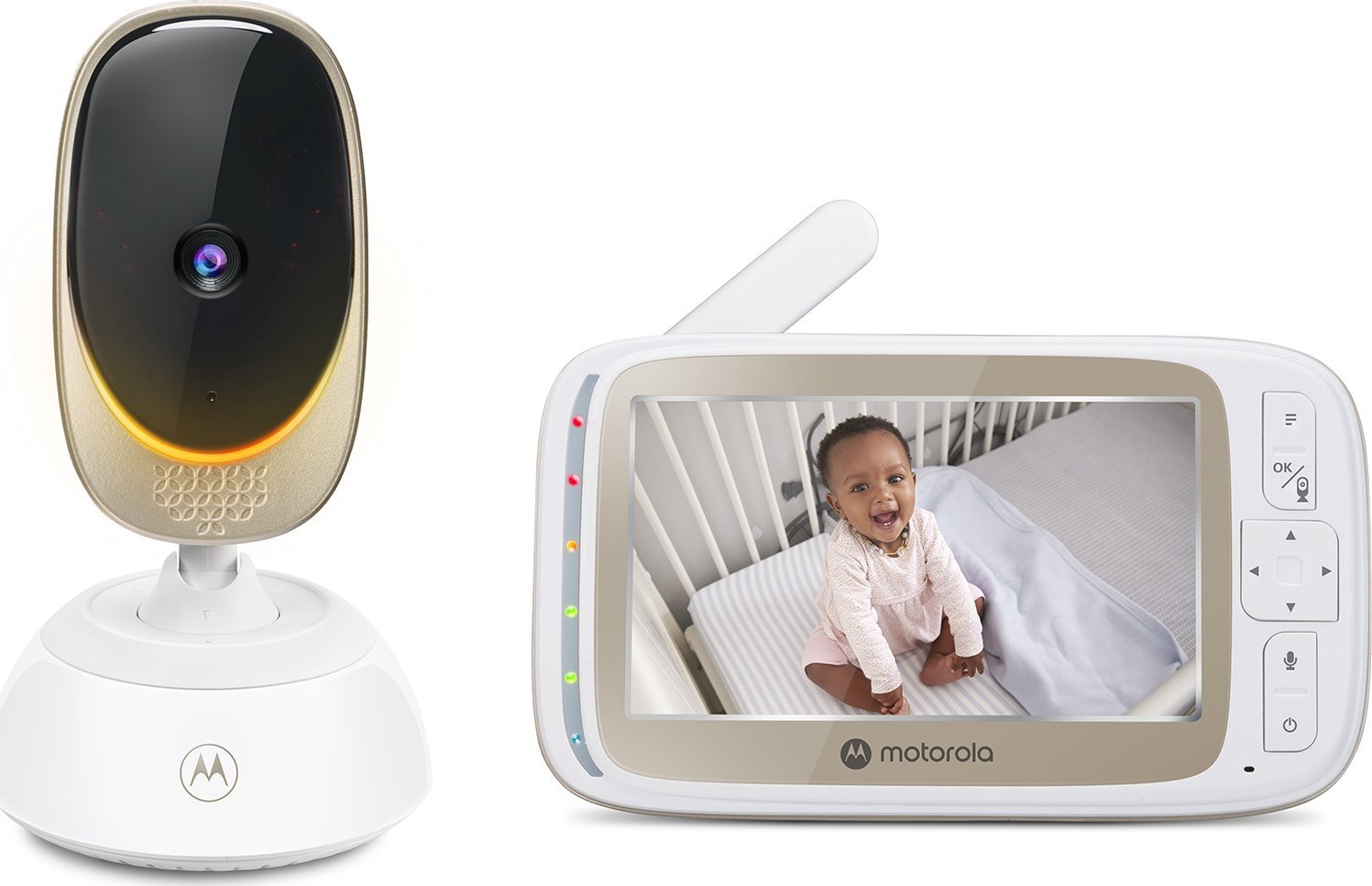 Monitoare video bebelusi - Monitor pentru bebeluși Motorola VM85 Connect,bidirecțional,reîncărcabilă,alb,
Fără fir