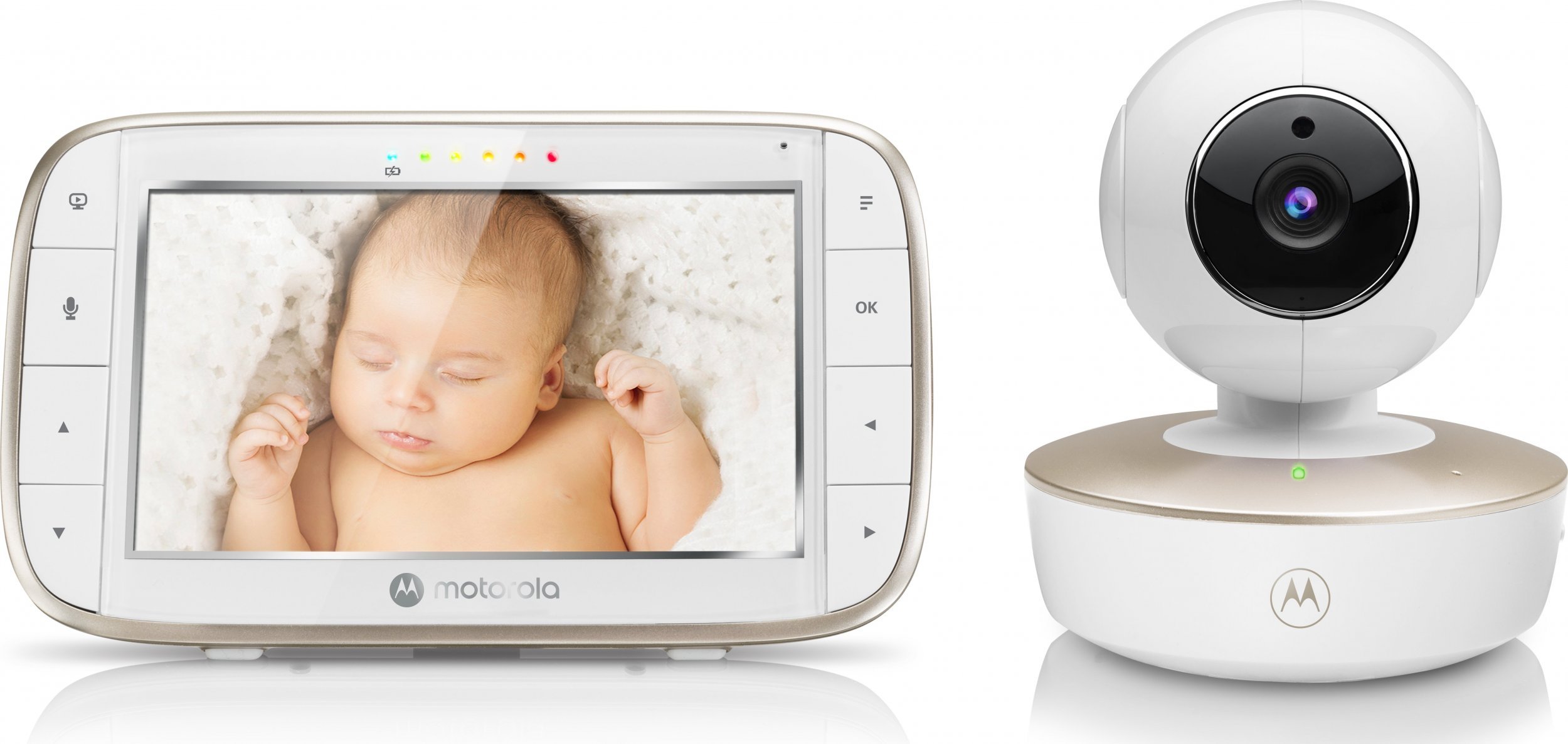 Monitoare video bebelusi - Monitor pentru bebeluși Motorola VM855 Connect, bidirecțional,300 m,baterie-rețea
alb,
Fără fir